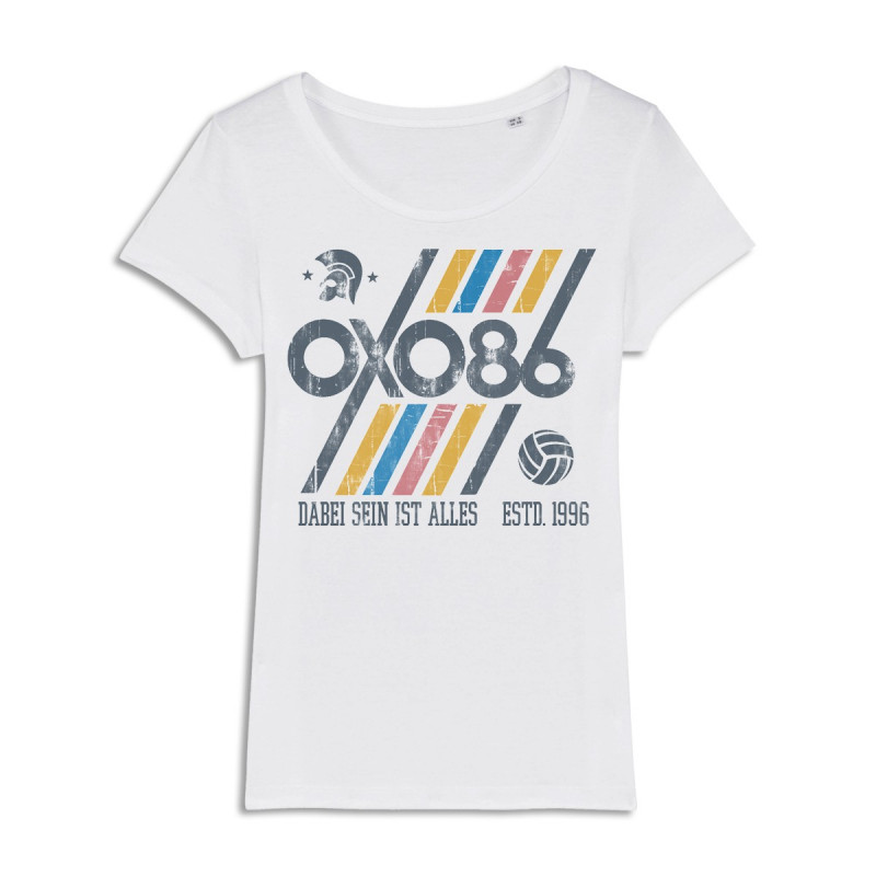 Girlie-Shirt Oxo86 - Dabei sein ist alles (weiß)